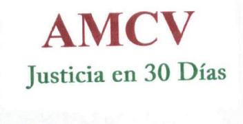 Imagen de AMCV JUSTICIA EN 30 DIAS