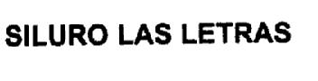 Imagen de SILURO LAS LETRAS