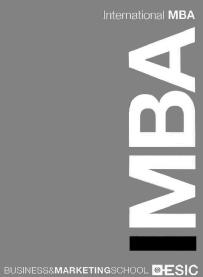 Imagen de INTERNATIONAL MBA IMBA BUSINESS&MARKETINGSCHOOL ESIC