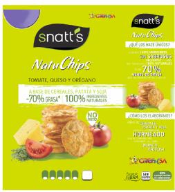 Imagen de SNATT\'S NATUCHIPS TOMATE, QUESO Y OREGANO
