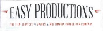 Imagen de EASY PRODUCTIONS THE FILM SERVICES EVENTS MULTIMEDIA PRODUCTION COMPANY