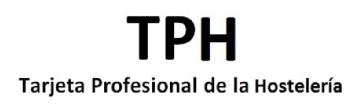 Imagen de TPH TARJETA PROFESIONAL DE LA HOSTELERIA