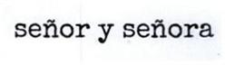Imagen de SEÑOR Y SEÑORA
