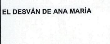 Imagen de EL DESVAN DE ANA MARIA