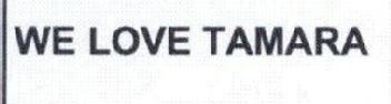 Imagen de WE LOVE TAMARA