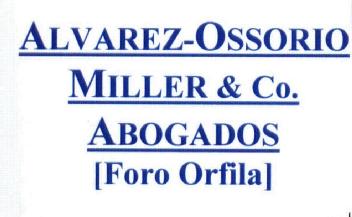 Imagen de ALVAREZ-OSSORIO MILLER & CO. ABOGADOS (FORO ORFILA)