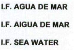 Imagen de I.F. AGUA DE MAR IF. AIGUA DE MAR I.F. SEA WATER
