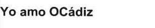 Imagen de YO AMO OCADIZ