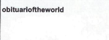 Imagen de OBITUARIOFTHEWORLD