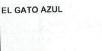 Imagen de EL GATO AZUL
