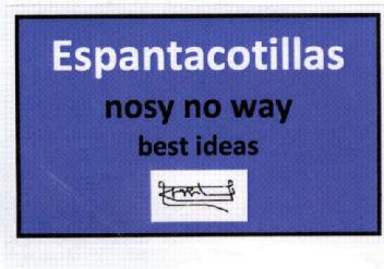 Imagen de ESPANTACOTILLAS NOSY NO WAY BEST IDEAS