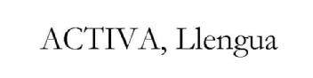 Imagen de ACTIVA, LLENGUA