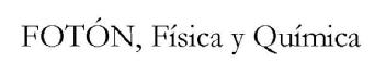 Imagen de FOTON, FISICA Y QUIMICA