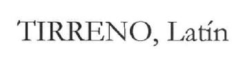 Imagen de TIRRENO, LATIN