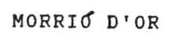 Imagen de MORRIO D\'OR