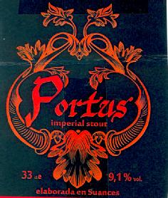 Imagen de PORTUS IMPERIAL STOUT ELABORADA EN SUANCES