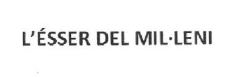 Imagen de L\'ESSER DEL MILLENI