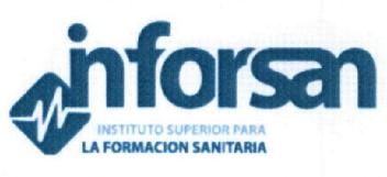 Imagen de INFORSAN INSTITUTO SUPERIOR PARA LA FORMACION SANITARIA