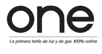 Imagen de ONE LA PRIMERA TARIFA DE LUZ Y DE GAS 100% ONLINE