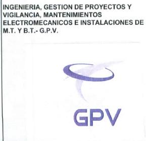 Imagen de INGENIERIA, GESTION DE PROYECTOS Y VIGILANCIA, MANTENIMIENTOS ELECTROMECANICOS E INSTALACIONES DE M.T Y B.T.- G.P.V. GPV