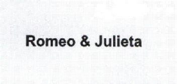 Imagen de ROMEO & JULIETA