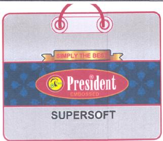 Imagen de PRESIDENT EMBOSSED SUPERSOFT SIMPLY THE BEST B TEX
