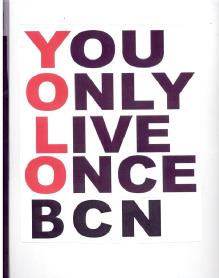 Imagen de YOU ONLY LIVE ONCE BCN