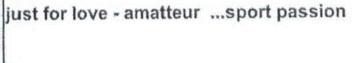 Imagen de JUST FOR LOVE-AMATTEUR ... SPORT PASSION