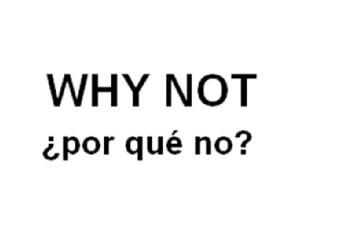 Imagen de WHY NOT ¿POR QUE NO?