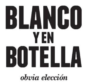 Imagen de BLANCO Y EN BOTELLA OBVIA ELECCION