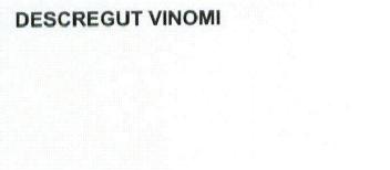 Imagen de DESCREGUT VINOMI