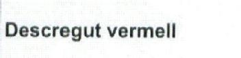 Imagen de DESCREGUT VERMELL