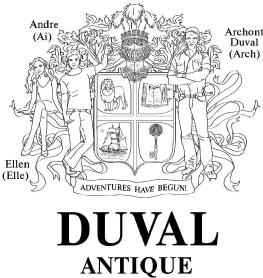 Imagen de DUVAL ANTIQUE, ANDRE (AI), ELLEN (ELLE), ARCHONT DUVAL (ARCH), ADVENTURES HAVE BEGUN!
