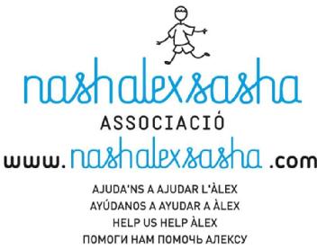Imagen de NASH ALEX SASHA ASSOCIACIO WWW.NASHALEXSASHA.COM AJUDA NS A AJUDAR L ALEX AYUDANOS A AYUDAR A ALEX HELP US HELP ALEX