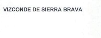 Imagen de VIZCONDE DE SIERRA BRAVA