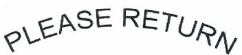 Imagen de PLEASE RETURN