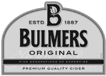 Imagen de B BULMERS ORIGINAL ESTD 1887 FIVE GENERATIONS OF EXPERTISE