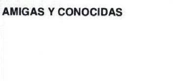 Imagen de AMIGAS Y CONOCIDAS