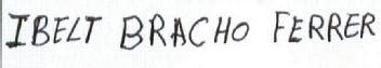 Imagen de IBELT BRACHO FERRER