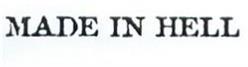 Imagen de MADE IN HELL
