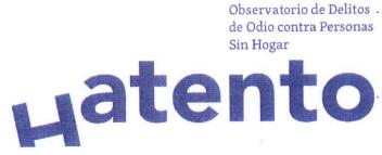Imagen de OBSERVATORIO DE DELITOS DE ODIO CONTRA PERSONAS SIN HOGAR HATENTO