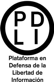 Imagen de PDLI PLATAFORMA EN DEFENSA DE LA LIBERTAD DE INFORMACION