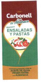 Imagen de CARBONELL TOQUE DE ALBAHACA IDEAL PARA ENSALADAS Y PASTAS