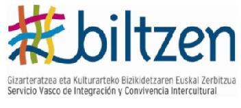 Imagen de BILTZEN GIZARTERATZEA ETA KULTURARTEKO BIZIKIDETZAREN EUSKAL ZERBITZUA SERVICIO VASCO DE INTEGRACION Y CONVIVENCIA INTERCULTURAL