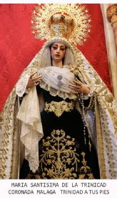 Imagen de MARIA SANTISIMA DE LA TRINIDAD CORONADA MALAGA TRINIDAD A TUS PIES