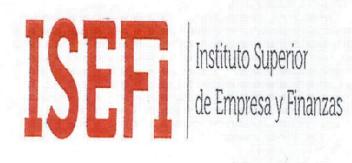 Imagen de ISEF INSTITUTO SUPERIOR DE EMPRESA Y FINANZAS