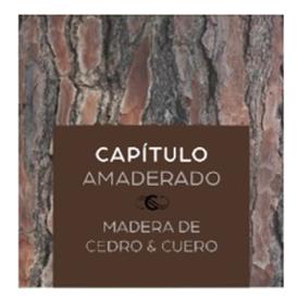 Imagen de CAPITULO AMADERADO MADERA DE CEDRO & CUERO