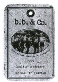 Imagen de B.B. & CO. BARCELONA BEACH & COMPANY 1959 QUALITY TRADEMARK OF OLF 'N' VINTAGE