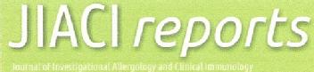 Imagen de JIACI REPORTS JOURNAL OF INVESTIGATIONAL ALLERGOLOGY AND CLINICAL IMMUMOLOGY