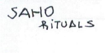 Imagen de SAHO RITUALS